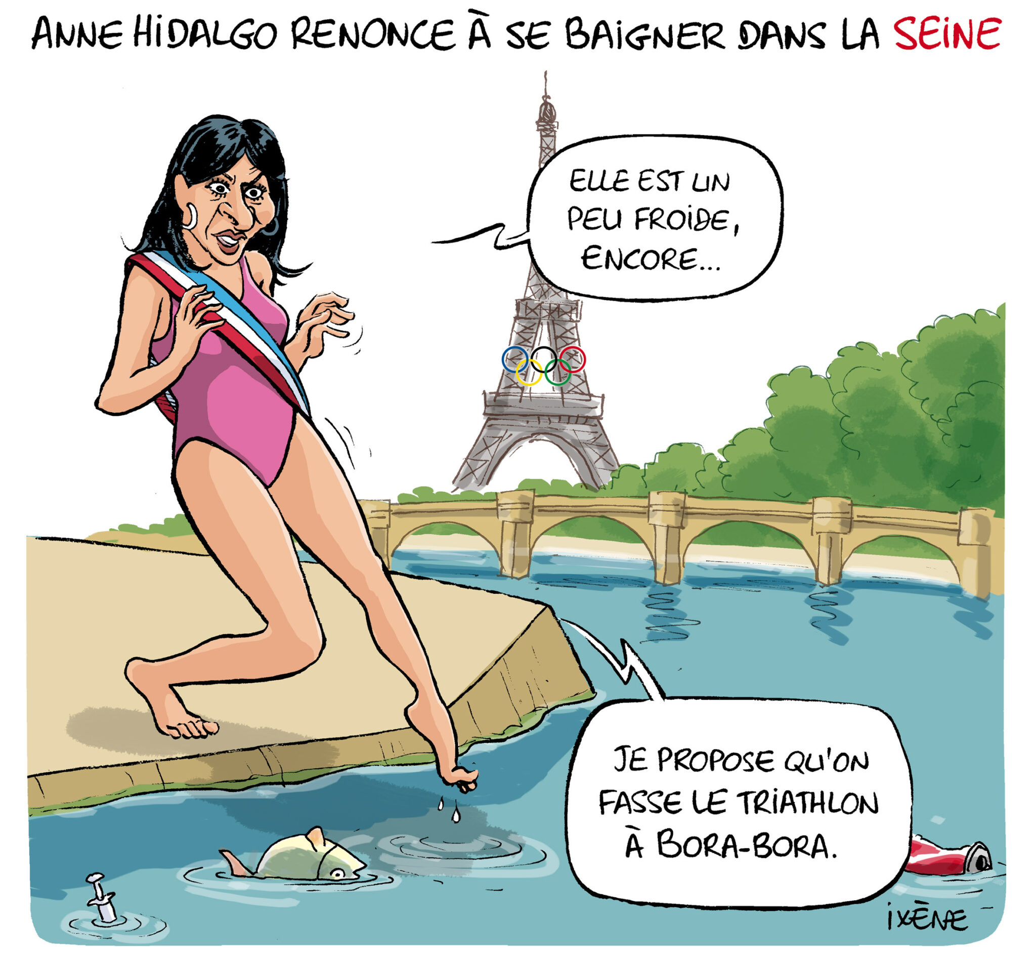 Le Croc Dix Ne Anne Hidalgo Renonce Se Baigner Dans La Seine