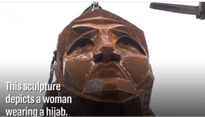 À, Birmingham, une sculpture sur « la force du hijab »