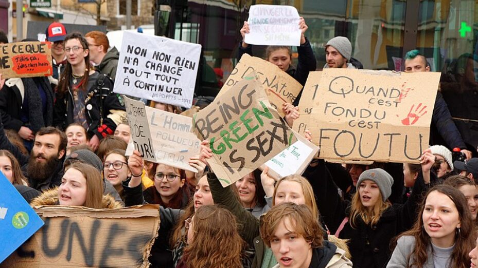 Marche étudiante pour le climat, à Belfort.