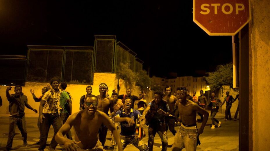 Migrants à Ceuta