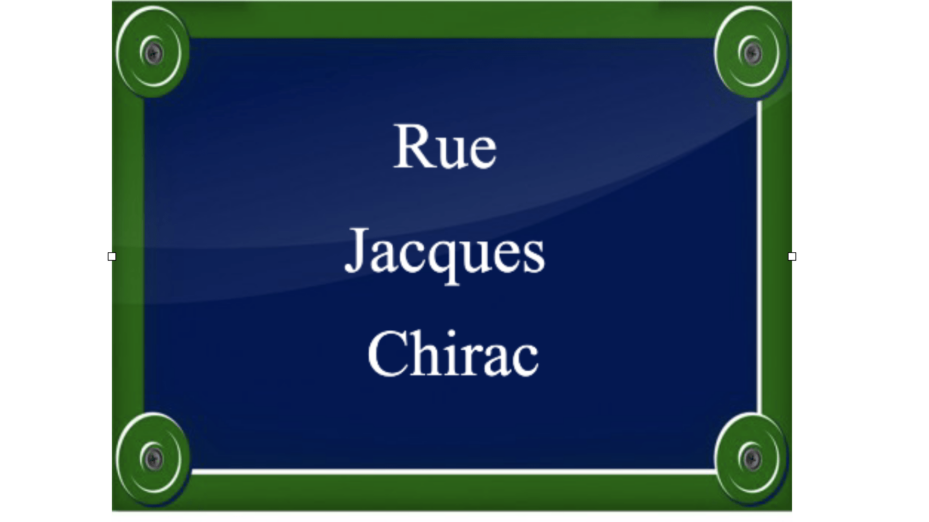 rue Jacques Chirac
