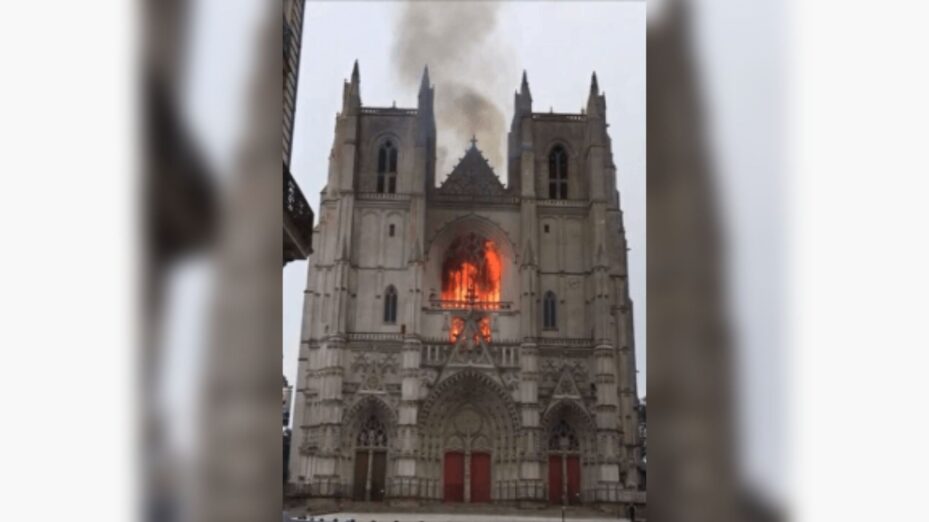 cathédrale Nantes incendie