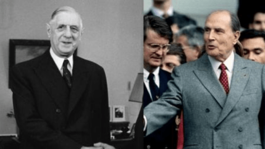 De Gaulle Mitterrand
