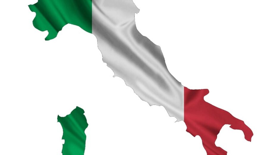 botte drapeau italie