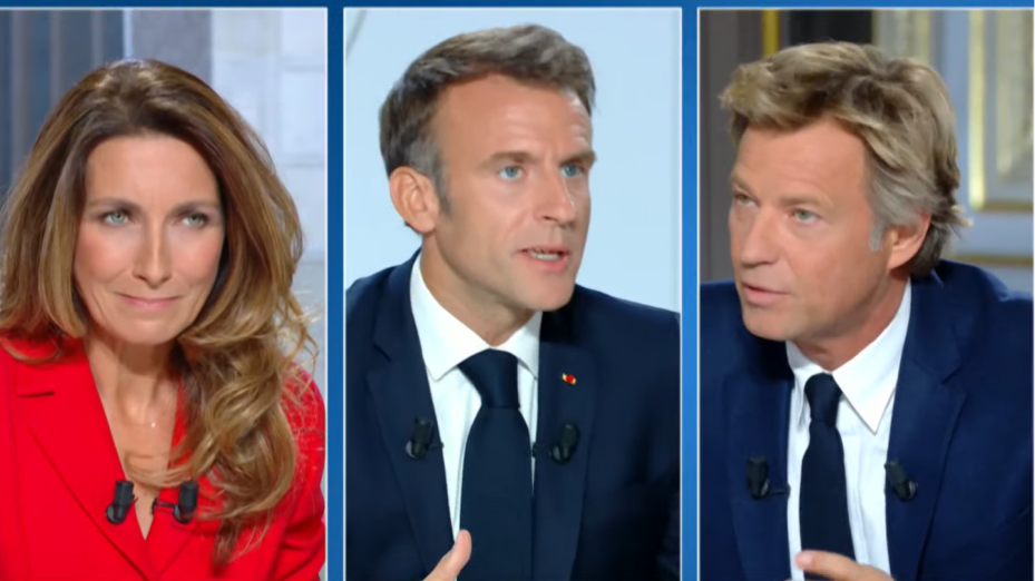 MACRON TF1 FR2