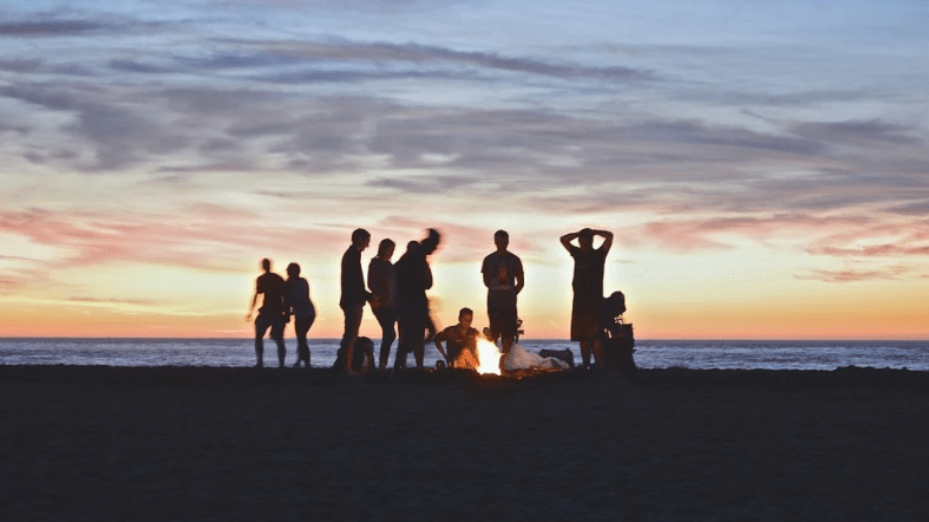 bivouac feu de camp