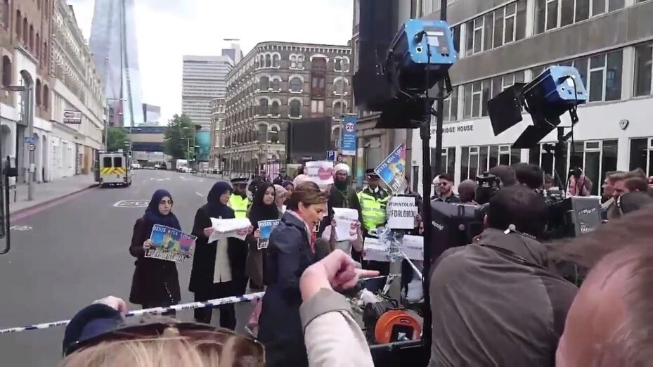 Quand CNN tente de mettre en scène une manif musulmane à Londres