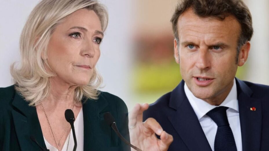 Marine Le Pen Emmanuel Macron