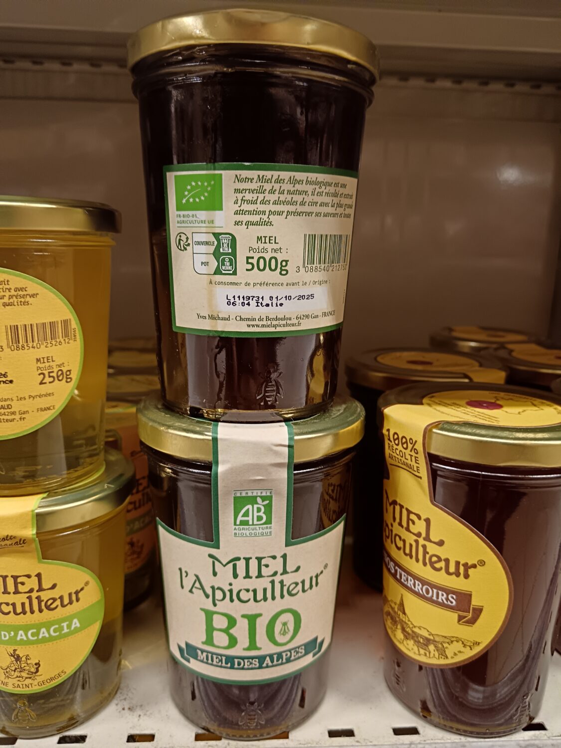 Indication sournoise de la provenance du miel