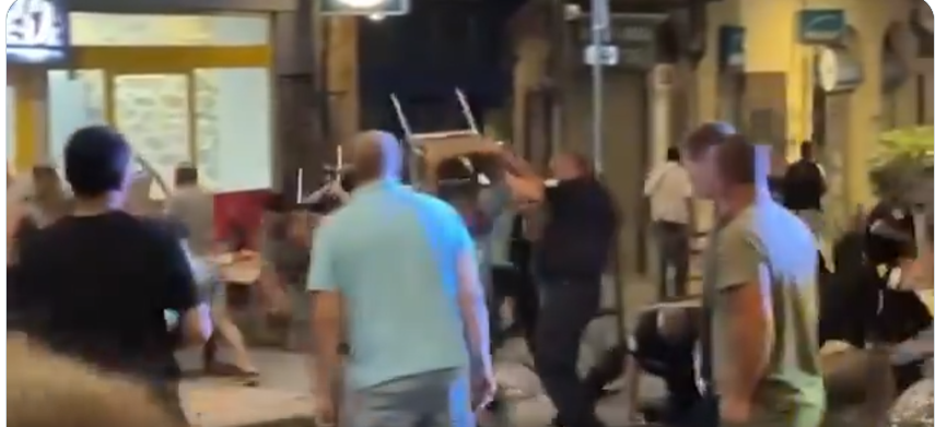 Aubenas feu d'artifice bagarres