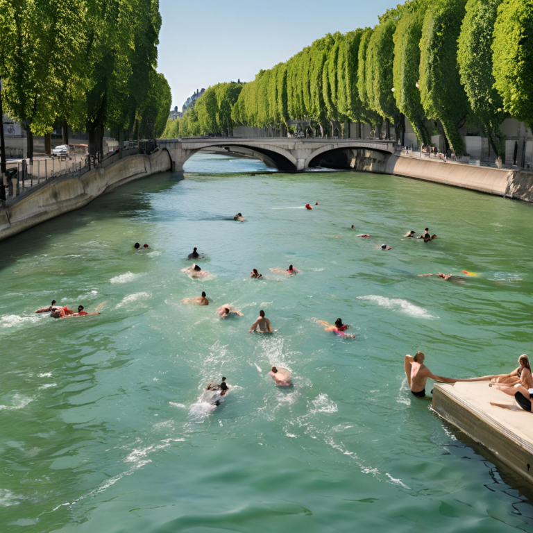 16 % des français prêts à se baigner dans la Seine