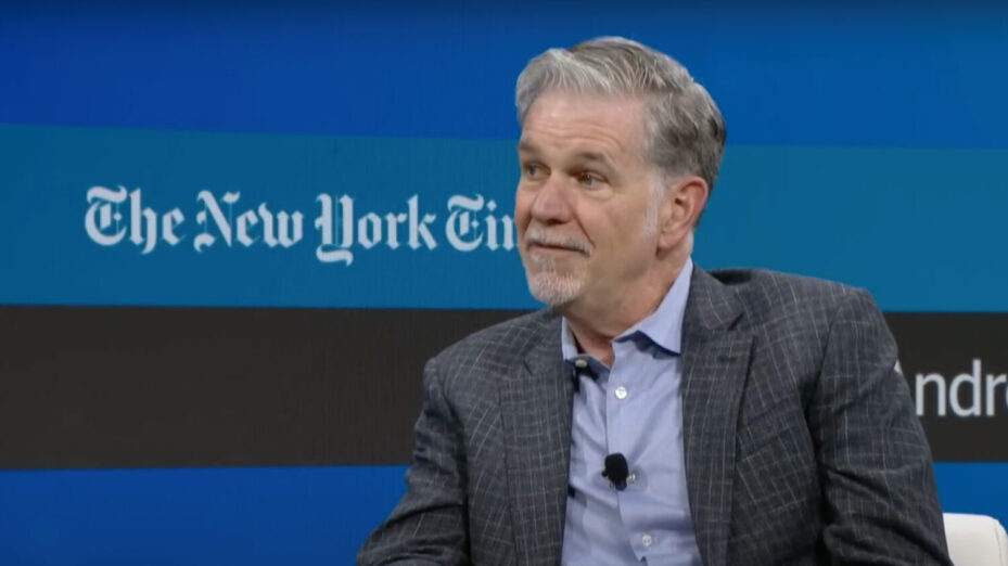 Reed Hastings, le patron de Netflix. Capture d'écran © New York Times Events