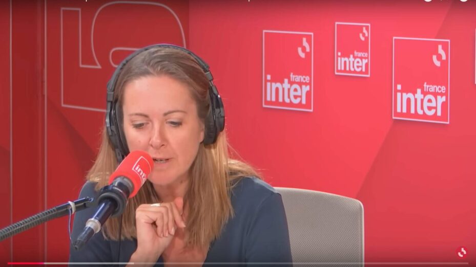 Charline Vanhoenacker. Capture écran France Inter YouTube