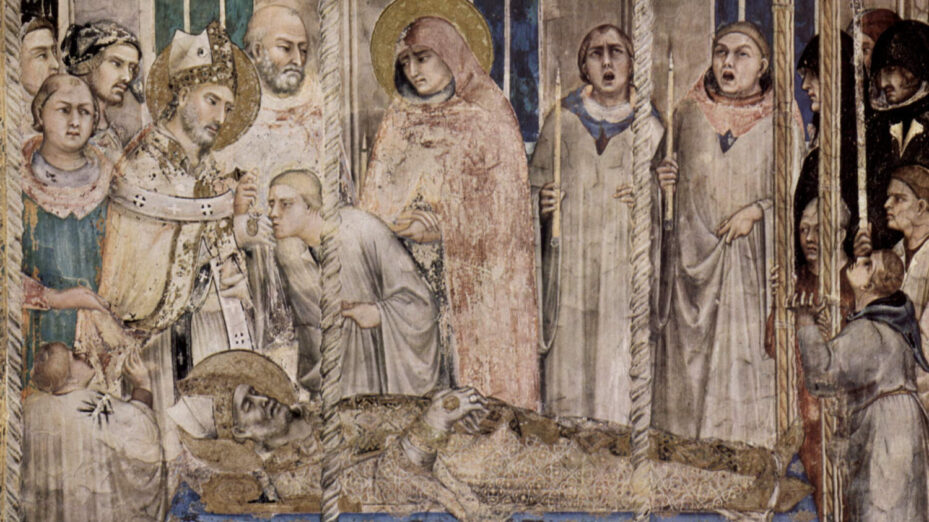 La mort de Saint Martin, par Simone Martini © Wikipedia Domaine public