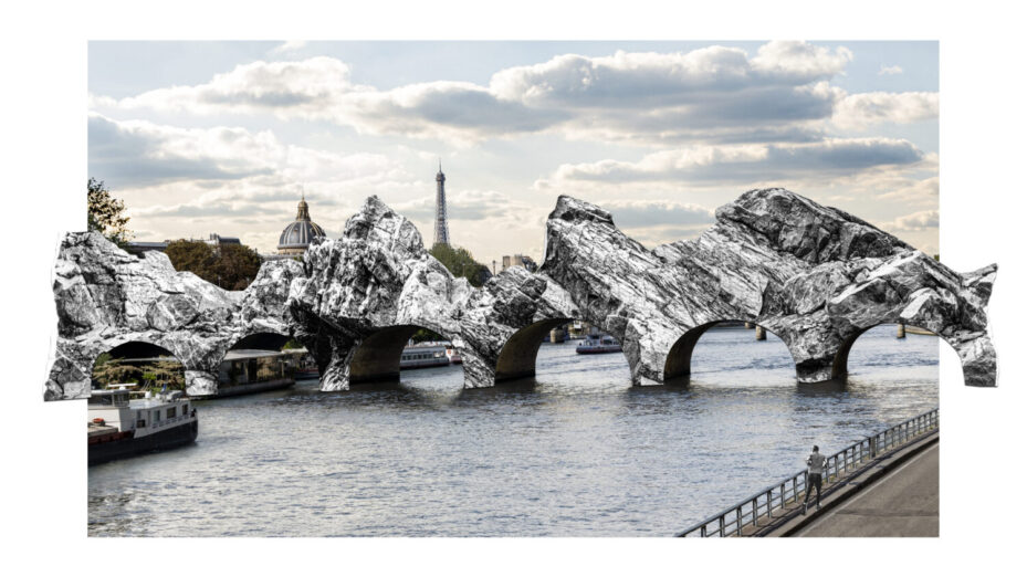 JR, La Grotte du Pont Neuf. Collage 2024. Atelier JR. Photo: Courtesy Atelier JR. © 2024 JR