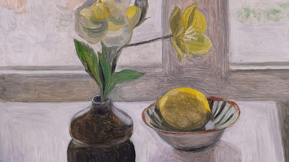 Une nature morte d'Isabelle Sauvageot (détail).