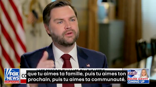 Charité bien ordonnée : quand JD Vance fait du Jean-Marie Le Pen dans le texte