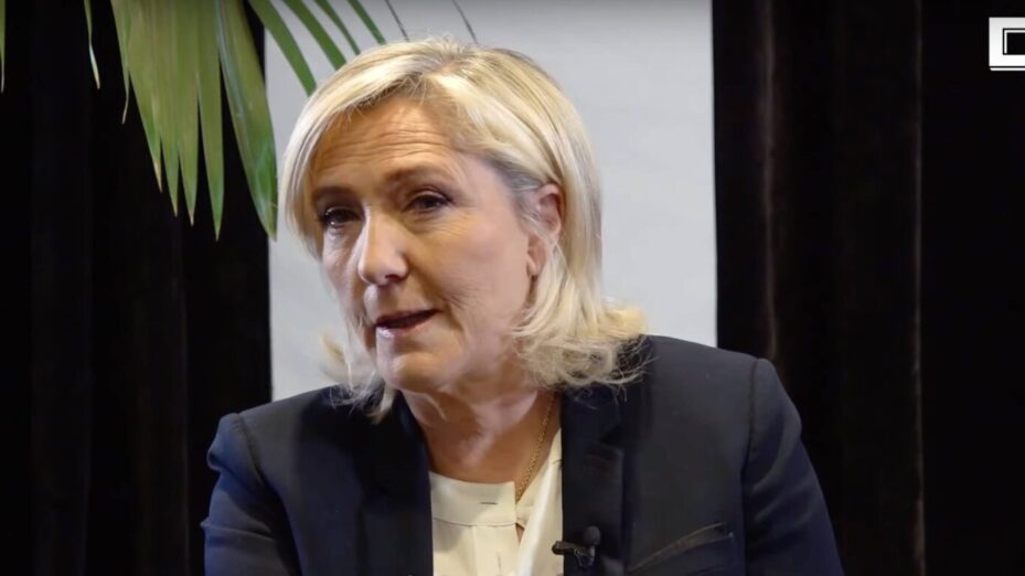 Capture écran Marine Le Pen