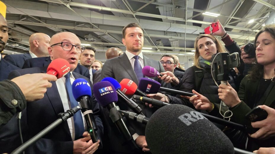 Jordan Bardella et Eric Ciotti au Salon de l'Agriculture, 2025. ©JeanBexon