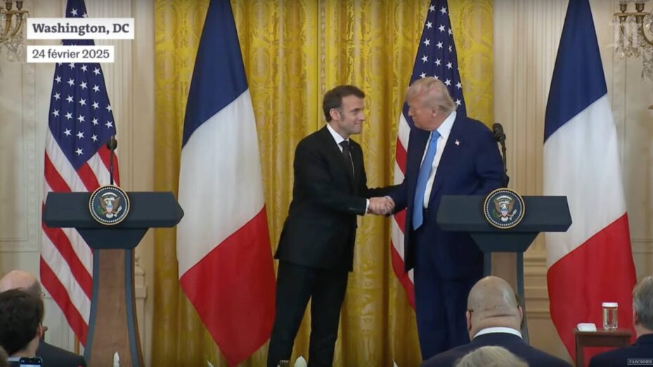 MACRON-TRUMP Capture écran Le Monde