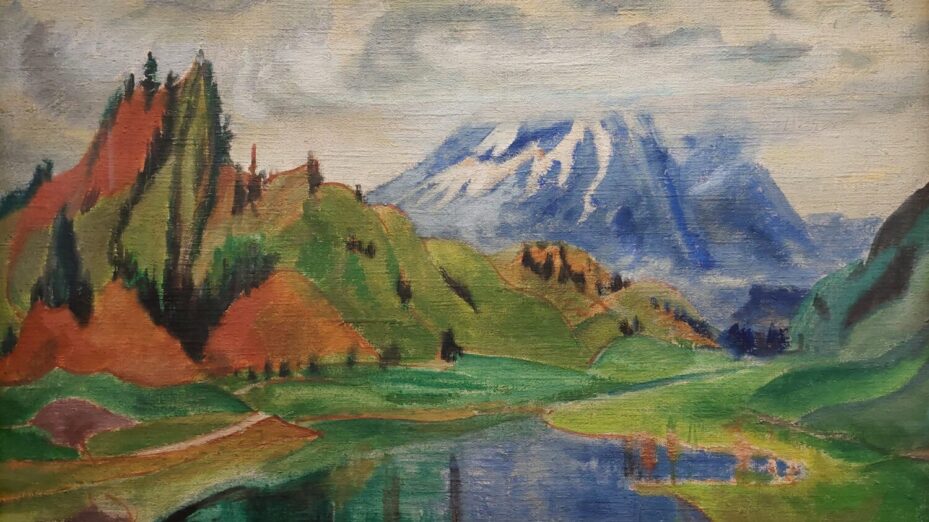 Erich Heckel, Contreforts de montagne, 1923 (détail). © Samuel Martin