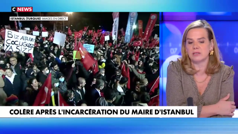 Gabrielle Cluzel sur le plateau de CNews