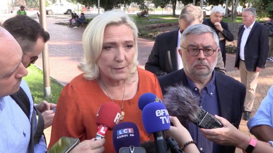 Capture écran Marine Le Pen sur X