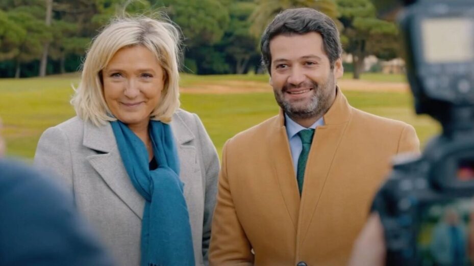 Marine Le Pen et André Ventura - Capture écran Marine Le Pen