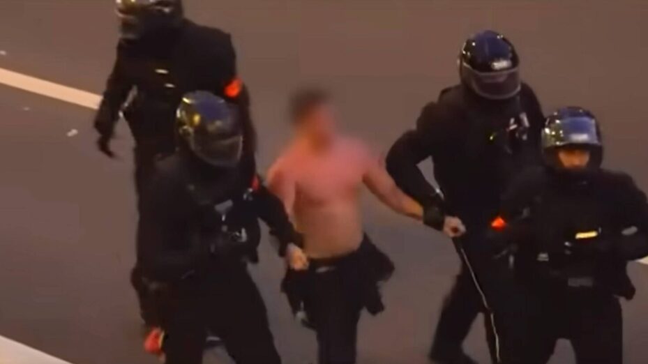 ÉMEUTES PSG Capture écran TF1