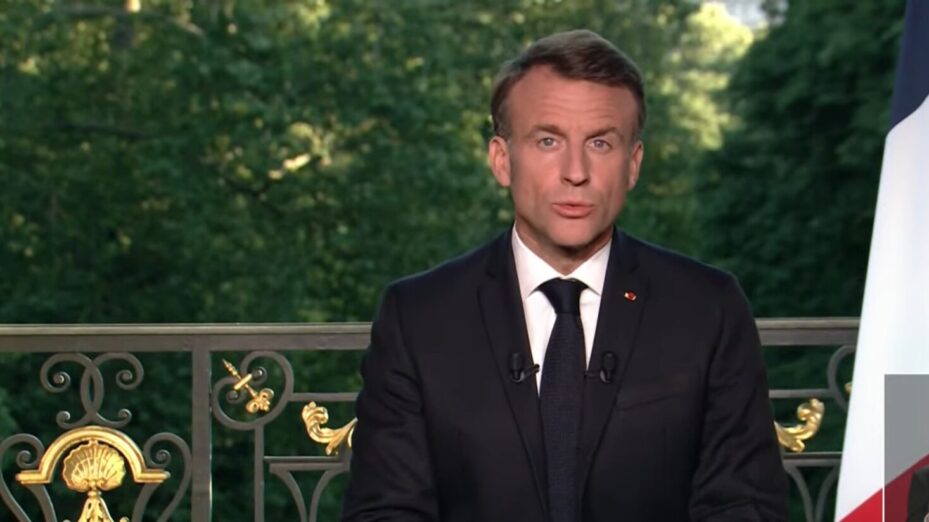 MACRON Capture d'écran présidence de la République