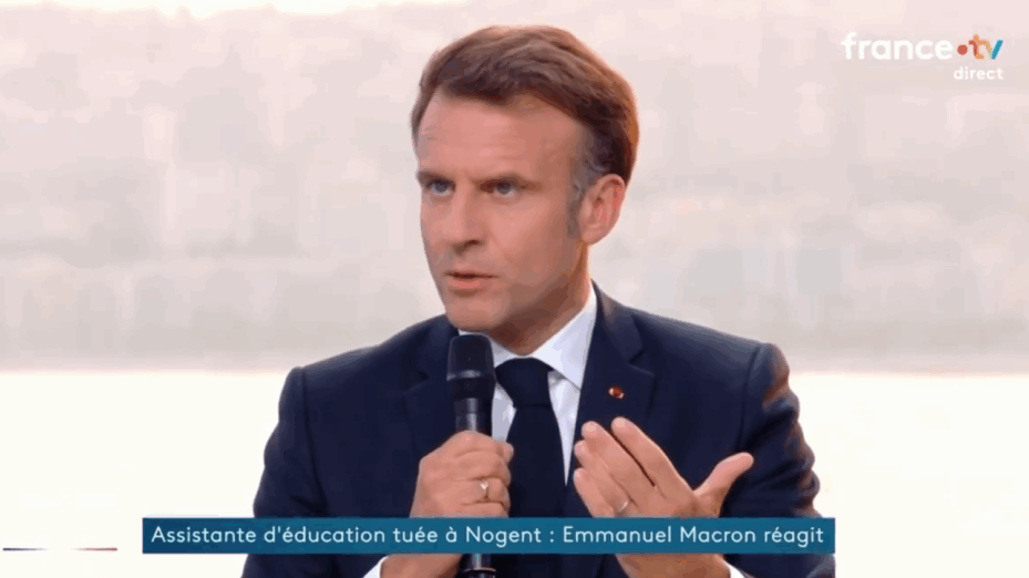 Emmanuel Macron Capture d'écran.