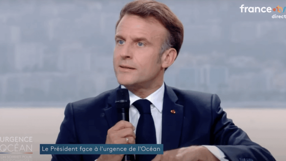 Macron Capture d'écran France TV