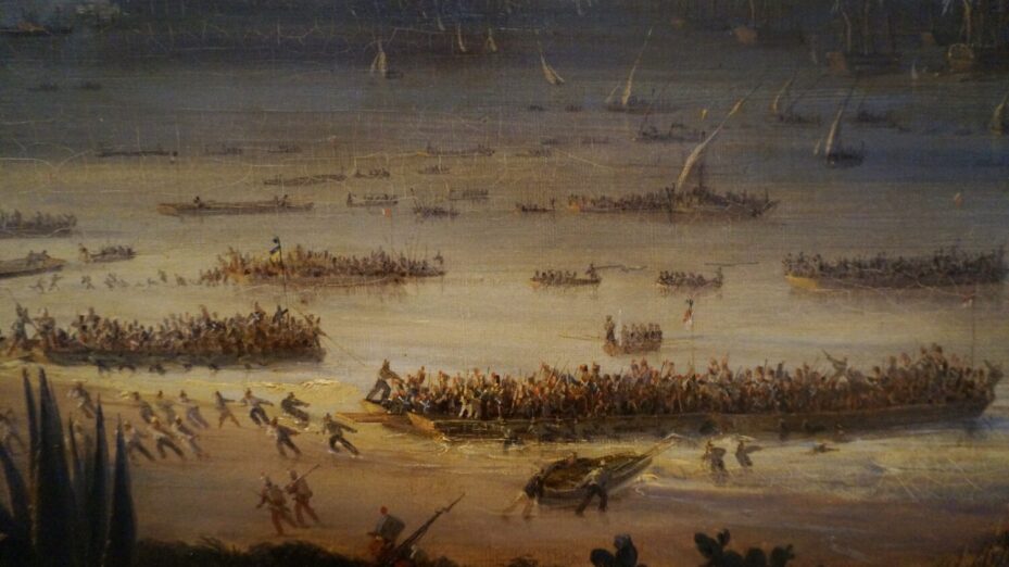 Débarquement_9668 Sur la plage de Sidi-Ferruch le 14 juin 1830 par Pierre-Julien Gilbert - G.Garitan