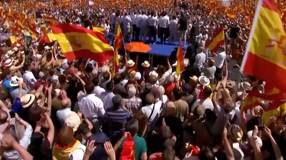 MANIF_MADRID Capture écran Euronews