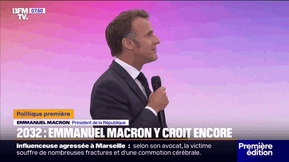 macron Capture d'écran X BFFMTV
