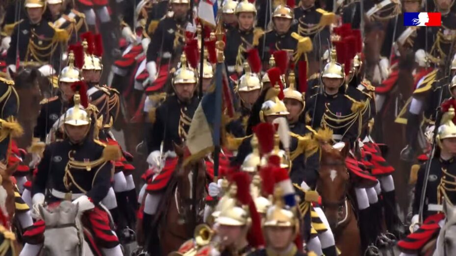 GARDE REPUBLICAINE Capture d'écran YT Ministère des Armées
