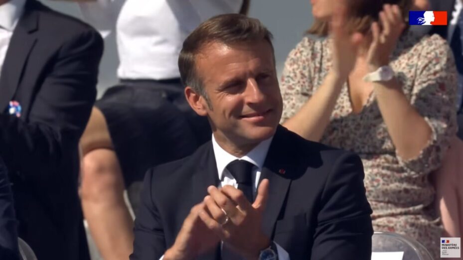 MACRON Capture d'écran YT Ministère des Armées