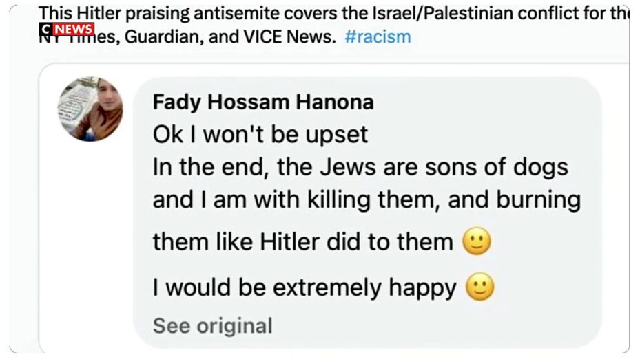 Fady Hossam Hanona Capture écran CNews