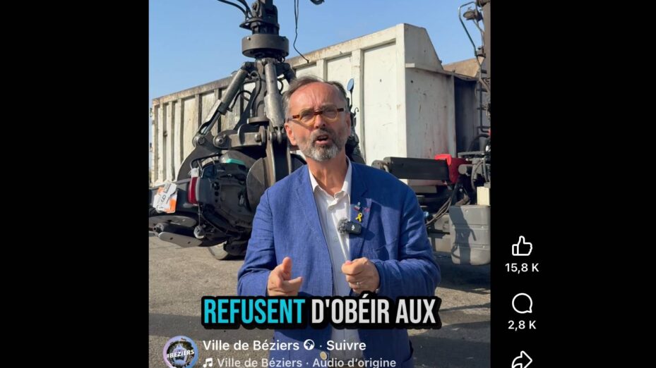 MENARD FB Capture écran Ville de Béziers