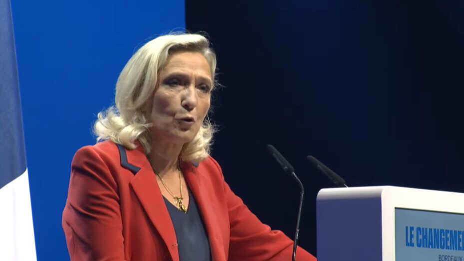 MARINE LE PEN 140925 Capture d'écran YT RN