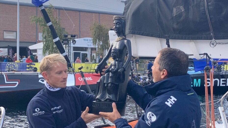 Vierge de Rocamadour embarquée transat Café l'OR