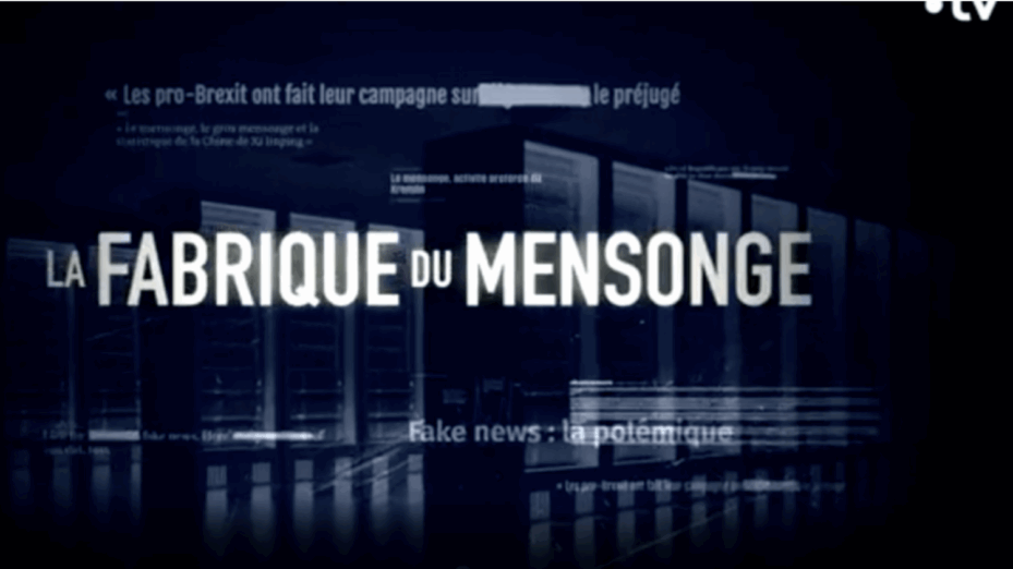 LA FABRIQUE DU MENSONGE F5 Capture écran France Télévisions