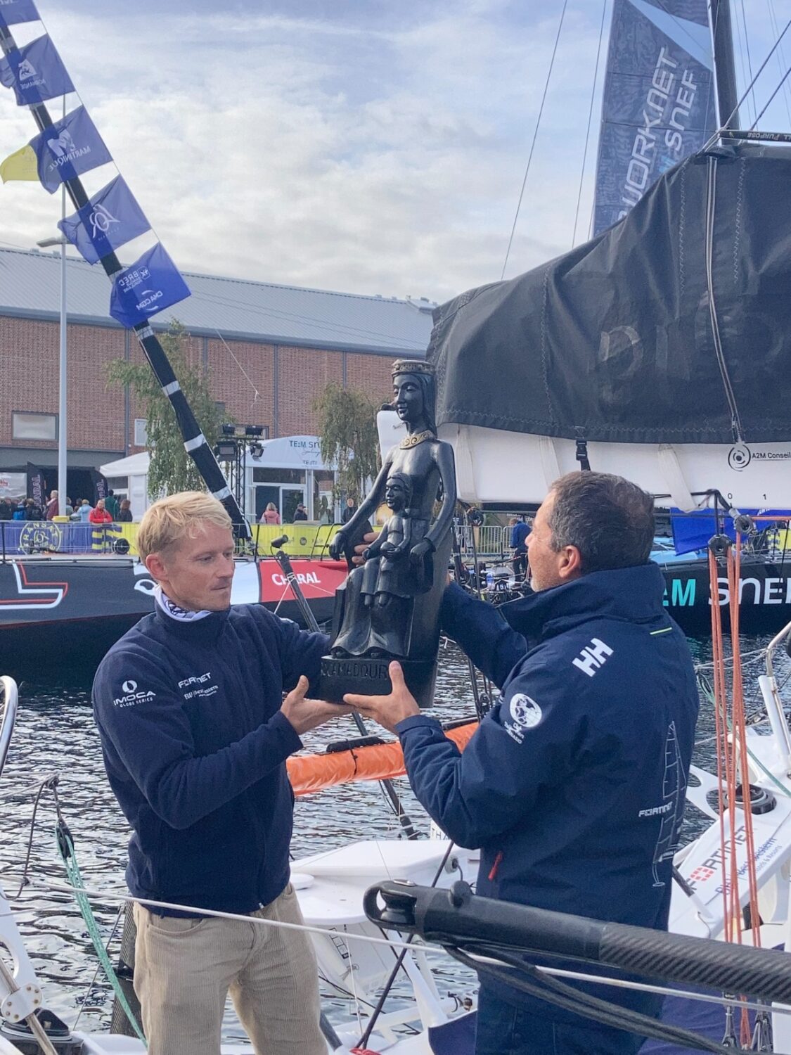 Vierge de Rocamadour embarquée transat Café l'OR