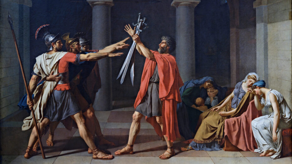 "Le Serment des Horace", par Jacques-Louis David — photo Shonagon 2025-03-15, Domaine public, https://commons.wikimedia.org/w/index.php?curid=162458623
