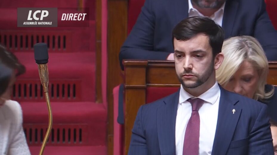Jean-Philippe Tanguy, député RN de la Somme - capture d'écran Assemblée nationale