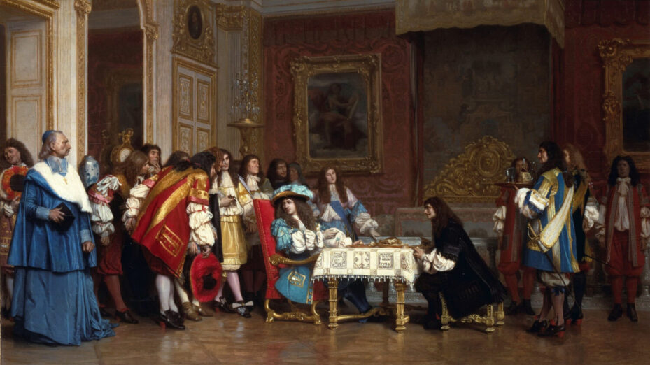 Louis XIV et Molière, par Jean-Léon Gérôme — Travail personnel user:Rlbberlin, Domaine public, https://commons.wikimedia.org/w/index.php?curid=3000693