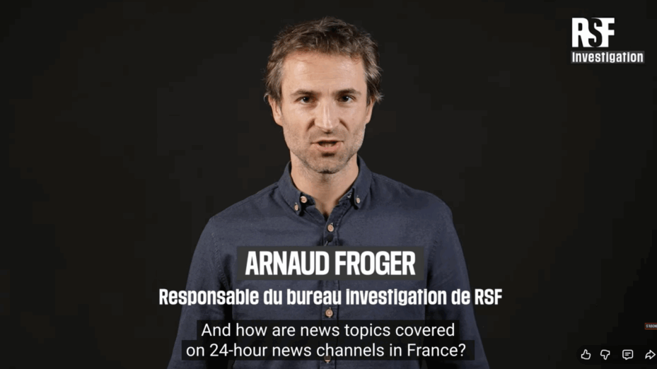 Capture écran Reporters sans frontières