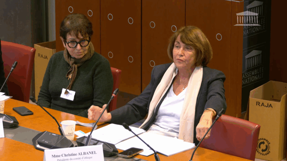 Christine Albanel. Capture écran Assemblée nationale