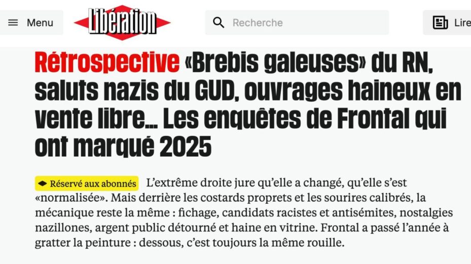 Capture d'écran Libération