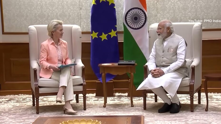 von der leyen Inde Capture d'écran DW News